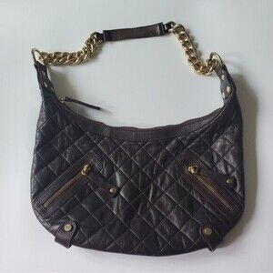 Tanner Vintage Quilted Italian Leather Hobo Bag Boho Hippie Western 80s 90s